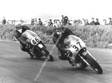 Yamaha 250cc Phil Read & Honda RC166 6 cyl Mike Hailwood  Snetterton 1967.Photo