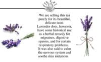 Lavender Tea - Caffeine-Free