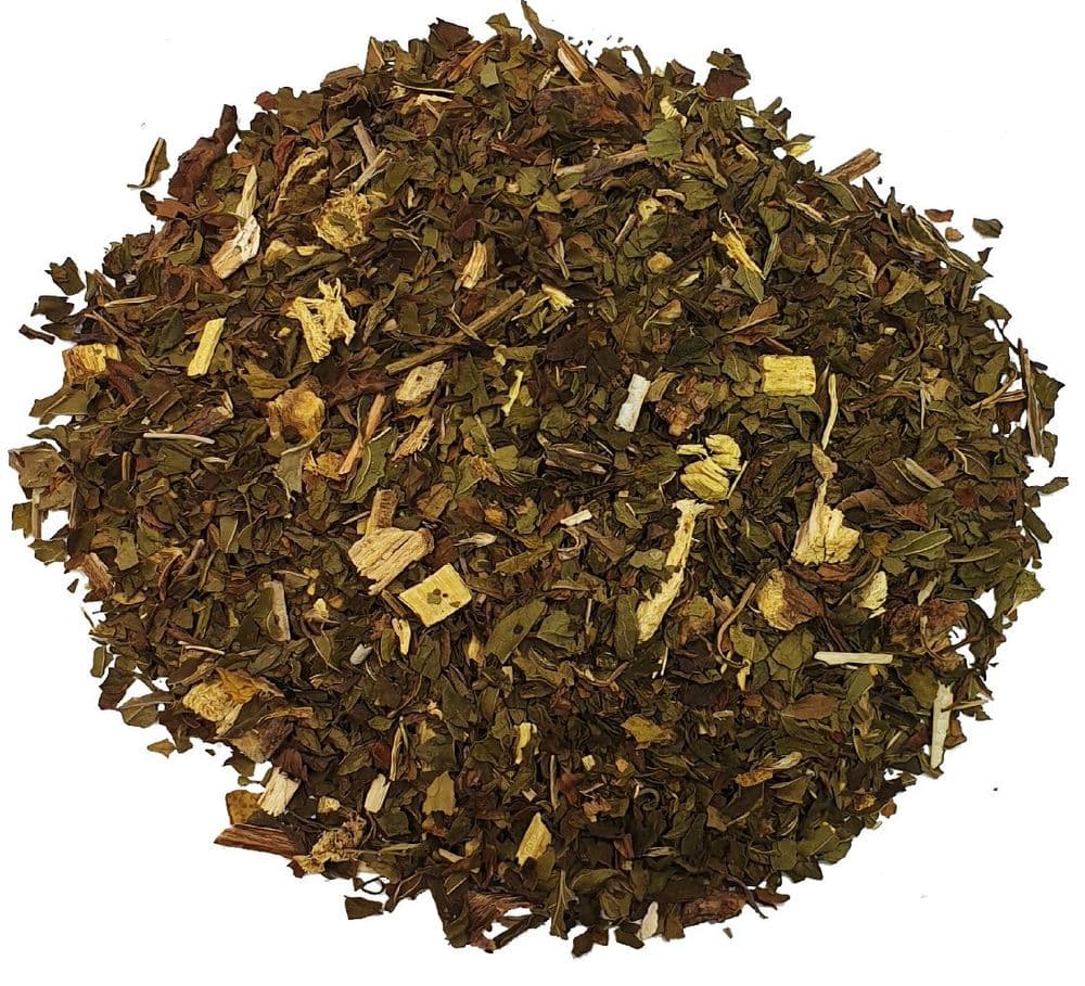 Peppermint and Liquorice Digestive Herbal Tea.