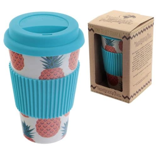 Pineapple Bamboo Eco Travel Mug