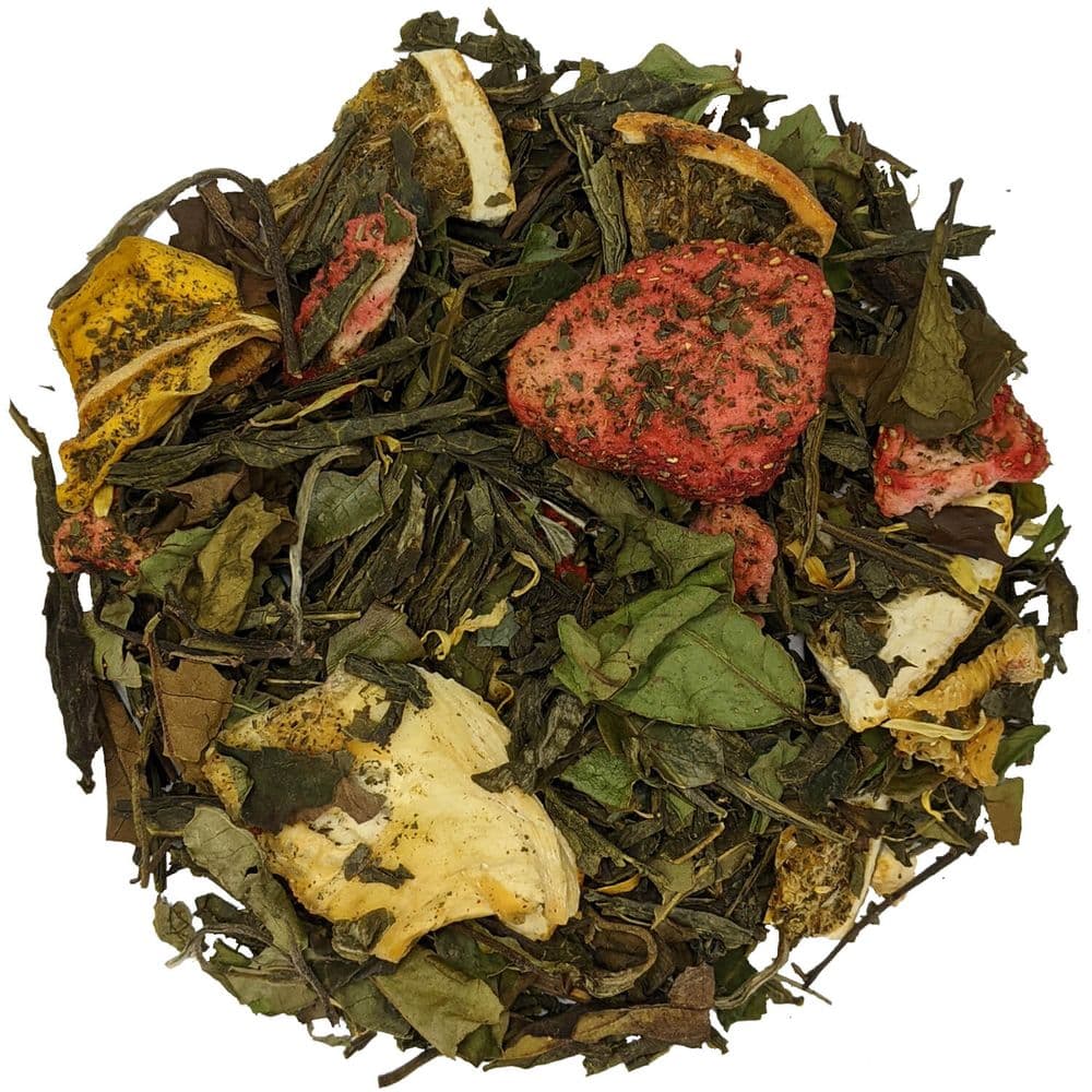 Strawberry and Pineapple Passion - Green and White Loose Leaf Tea