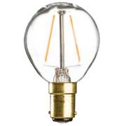 3.4w SBC LED Golf Ball Clear Dimmable - 420 lumens - PACK OF 10