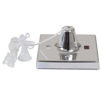 45 amp Chrome Bathroom Shower Pull Switch - VARLIGHT YPSC45