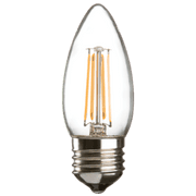 4w ES (E27) LED Candle Bulb Clear Dimmable - 470 lumens