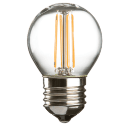 4w ES LED Golf Ball Clear Dimmable - 470 lumens - PACK OF 10