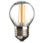 4w ES LED Golf Ball Clear Dimmable - 470 lumens - PACK OF 10