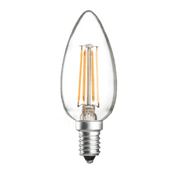 4w SES (E14) LED Candle Bulb Clear - 400 lumens - Dimmable