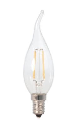 4W SES (E14) LED Coup De Vent Tipped Candle Bulb Clear Dimmable -
