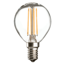 4w SES (E14) LED Golf Ball Clear Dimmable - 400 lumens - PACK OF 10