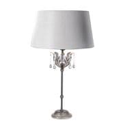 Amarilli Table Lamp in a Black/Silver Finish and Co-ordinating Shade - ELSTEAD AML/TL B/S