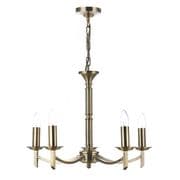 Ambassador 5 Light Dual Mount Fitting finished in Antique Brass - där AMB0575