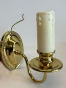 Amboise Cast Brass Single Wall Light in a Polished Brass Finish - FRANKLITE CO1041 (SHOP EX-DISPLAY)