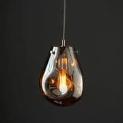 Annecy Metallic Chrome Medium Glass Pendant