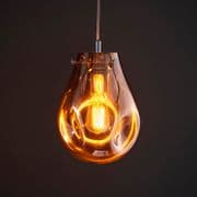 Annecy Metallic Copper Medium Glass Pendant