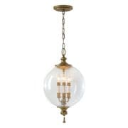 Argento 3 Light Pendant in an Oxidised Silver Leaf Finish with Seeded Glass - FEISS FE/ARGENTO/P