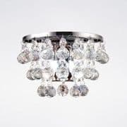 Arthill Wall Light in Polished Chrome and Crystal, Switched
