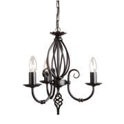 Artisan 3 Light Fitting in a Black Finish - ELSTEAD ART3/BLACK