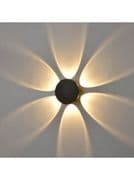 Ashford I Outdoor LED Wall Light in a Matt Black Finish, IP54 Rated