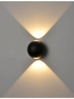 Ashford II Outdoor LED Wall Light in a Matt Black Finish, IP54 Rated
