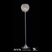 Astmoor Floor Lamp in Polished Chrome and Quality Crystal