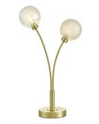 Avari Table Lamp in Satin Brass with Frosted Glass Shades - där AVA4241