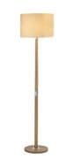 Avenue Light Wood Floor Lamp complete with a Cream Shade - där AVE4943