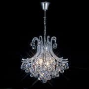 Bache 4 Light Pendant in Polished Chrome and Crystal