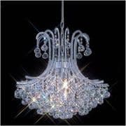 Bache 6 Light Pendant in Polished Chrome and Crystal