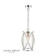 Beckworth Single Pendant in Polished Chrome and Glass - Laura Ashley LA3707566-Q