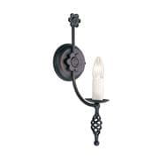 Belfry Medieval Style Single Wall Light in a Black Finish - ELSTEAD BY1
