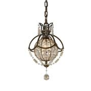 Bellini Mini Pendant in a Bronze finish with Antique Quartz Crystal Decoration - FEISS FE-BELLINI-P