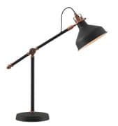 Beltex Adjustable Desk Lamp in a Copper and Graphite Finish