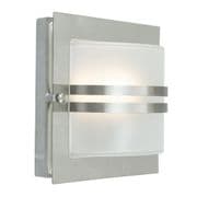 Bern Wall Light in a Stainless Steel finish with a Frosted Lens IP54 - NORLYS BERN E27 S/S F