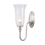Blake 2 Solid Brass Single Bathroom Wall Light in a Polished Nickel finish and Glass Shade IP44 - ELSTEAD BATH/BLAKE2 PN