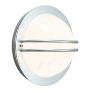 Bremen Wall Light in a Galvanised finish with an Opal Lens IP54 - NORLYS BREMEN E27 GAL O