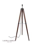 Burdale Wooden Tripod Floor Lamp - Base Only - LAURA ASHLEY LA3756218-Q