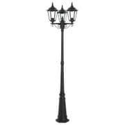 Burford Triple Lamppost in a Black Finish IP44 - ENDON 76552