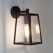 Calvi 215 Outdoor Wall Lantern in Black with Clear Glass IP23 - astro 1306001