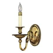 Cambridge Single Wall Light in Solid Burnished Brass - HINKLEY HK/CAMBRIDGE1