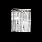 Cannock Wall Light in Polished Chrome and Glass Rods