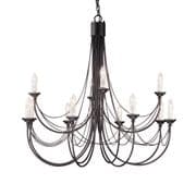 Carisbrooke 12 Light Gothic Style Chandelier in a Black Finish - ELSTEAD CB12 BK