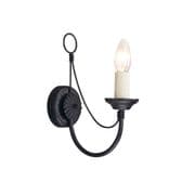 Carisbrooke Gothic Style Single Wall Light finished in Black - ELSTEAD CB1 BK
