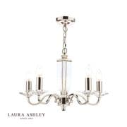 Carson 5 Light Fitting in Polished Chrome and Crystal - Laura Ashley LA3603223-Q