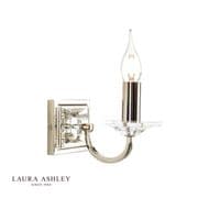 Carson Single Wall Light in Polished Chrome and Crystal - Laura Ashley LA3727751-Q