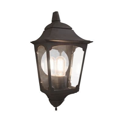 Chapel Half Lantern in Die-Cast Aluminium finished in Black IP44 - ELSTEAD CP7/2 BK