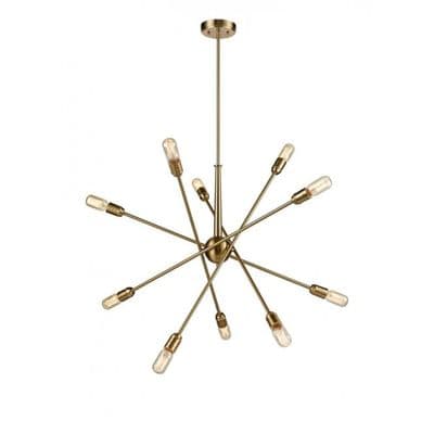 Chatteris 10 Light Adjustable Arm Fitting in a Matt Gold Finish