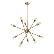 Chatteris 10 Light Adjustable Arm Fitting in a Matt Gold Finish