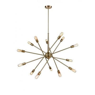 Chatteris 14 Light Adjustable Arm Fitting in a Matt Gold Finish
