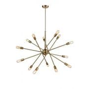 Chatteris 14 Light Adjustable Arm Fitting in a Matt Gold Finish