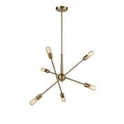 Chatteris 6 Light Adjustable Arm Fitting in a Matt Gold Finish